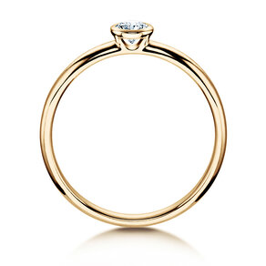 Anillo de compromiso Eternal en 14K oro amarillo con diamante 0,20ct H/SI