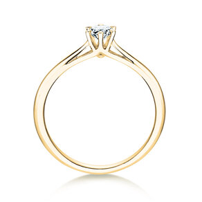 Anillo de compromiso Heaven 6 en 9K oro amarillo con diamante de laboratorio 0,25ct E/VS