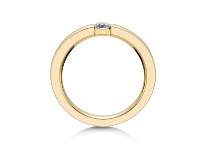 Anillo de compromiso Infinity en 14K oro amarillo con diamante 0,25ct G/SI