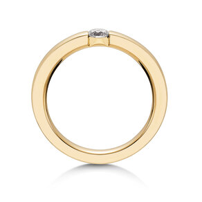 Anillo de compromiso Infinity en 14K oro amarillo con diamante 0,25ct G/SI