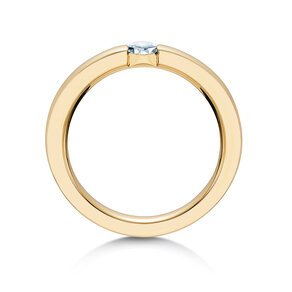 Anillo de compromiso Infinity en 14K oro amarillo con diamante 0,25ct H/SI