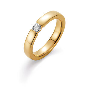 Anillo de compromiso Infinity en 14K oro amarillo con diamante 0,25ct G/SI