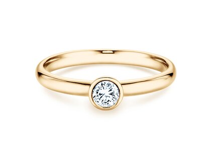 Anillo de compromiso Eternal en 14K oro amarillo con diamante 0,30ct H/SI