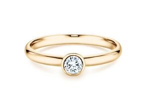 Anillo de compromiso Eternal en 14K oro amarillo con diamante 0,30ct H/SI