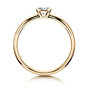 Anillo de compromiso Eternal en 14K oro amarillo con diamante 0,30ct H/SI