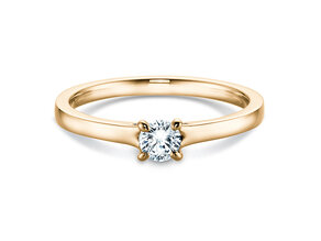 Anillo de compromiso Modern en 14K oro amarillo con diamante 0,30ct G/SI