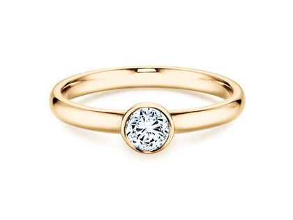 Anillo de compromiso Eternal en 14K oro amarillo con diamante 0,35ct G/SI