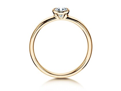 Anillo de compromiso Eternal en 14K oro amarillo con diamante 0,35ct G/SI