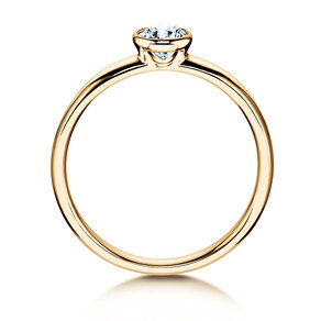 Anillo de compromiso Eternal en 14K oro amarillo con diamante 0,35ct G/SI