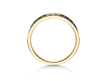 Anillo de compromiso Alliance-/Eternityring en 18K oro amarillo con diamantes 0,39ct G/SI