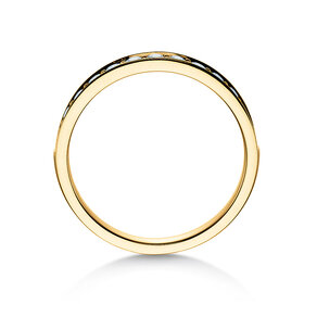 Anillo de compromiso Alliance-/Eternityring en 18K oro amarillo con diamantes 0,39ct G/SI