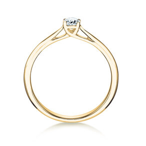 Anillo de compromiso Delight en 14K oro amarillo con diamante 0,40ct H/SI