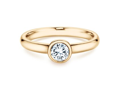 Anillo de compromiso Eternal en 14K oro amarillo con diamante 0,40ct H/SI