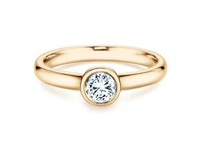 Anillo de compromiso Eternal en 14K oro amarillo con diamante 0,40ct H/SI