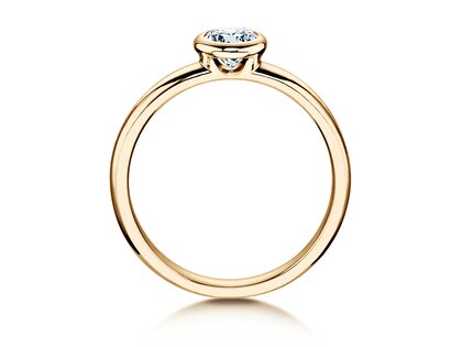 Anillo de compromiso Eternal en 14K oro amarillo con diamante 0,40ct H/SI