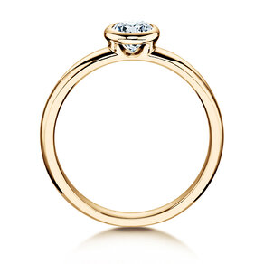 Anillo de compromiso Eternal en 14K oro amarillo con diamante 0,40ct H/SI