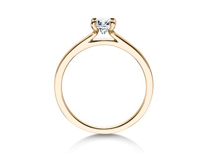 Anillo de compromiso Modern en oro amarillo