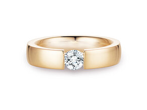Anillo de compromiso Infinity en 14K oro amarillo con diamante 0,50ct G/SI