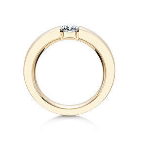 Anillo de compromiso Infinity en 14K oro amarillo con diamante 0,50ct G/SI