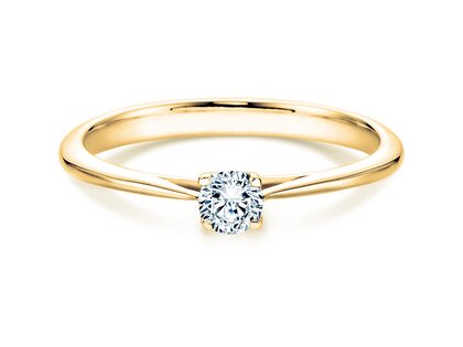 Anillo de compromiso Delight en 18K oro amarillo con diamante 0,75ct H/SI