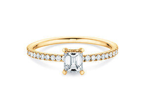 Anillo de compromiso Elaine en 14K oro amarillo con diamantes 0,86ct G/VS