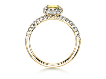 Anillo de compromiso Sophie en 18K oro amarillo con diamantes 1,02ct
