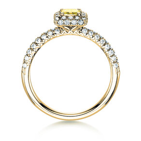 Anillo de compromiso Sophie en 18K oro amarillo con diamantes 1,02ct
