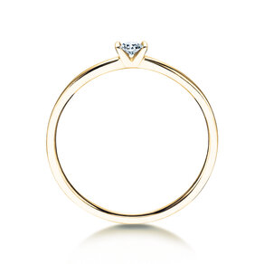Anillo de compromiso Love en 14K oro amarillo con diamante 0,07ct G/SI