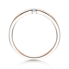 Anillo de compromiso Infinity Petite en 14K oro rosa con diamante 0,03ct G/SI
