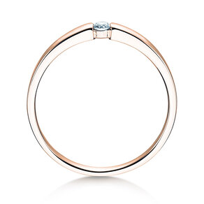 Anillo de compromiso Infinity Petite en 14K oro rosa con diamante 0,06ct G/SI