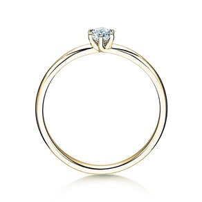 Anillo de compromiso Melody en 14K oro amarillo con diamante 0,20ct H/SI