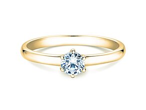 Anillo de compromiso Melody en 14K oro amarillo con diamante 0,50ct G/SI