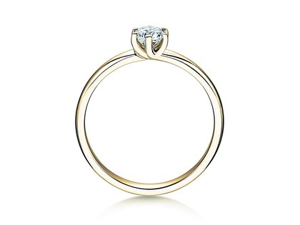 Anillo de compromiso Melody en 14K oro amarillo con diamante 0,50ct G/SI