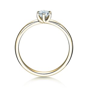 Anillo de compromiso Melody en 14K oro amarillo con diamante 0,50ct G/SI