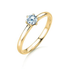 Anillo de compromiso Melody en 14K oro amarillo con diamante 0,50ct G/SI