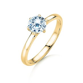 Anillo de compromiso Melody en 18K oro amarillo con diamante 2,50ct H/SI