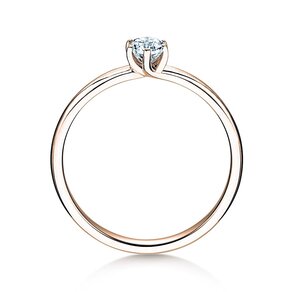 Anillo de compromiso Melody en 14K oro rosa con diamante 0,25ct H/SI