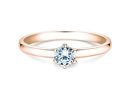 Anillo de compromiso Melody en oro rosa