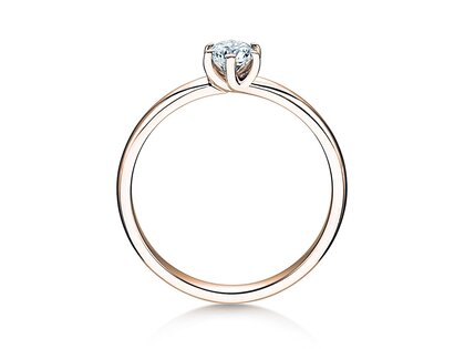 Anillo de compromiso Melody en oro rosa