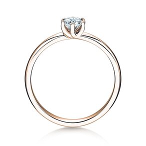 Anillo de compromiso Melody en oro rosa