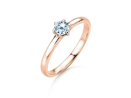 Anillo de compromiso Melody en oro rosa