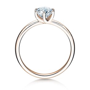 Anillo de compromiso Melody en 14K oro rosa con diamante 1,00ct G/IF