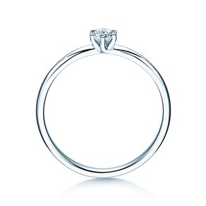 Anillo de compromiso Melody en 14K oro blanco con diamante 0,20ct G/SI