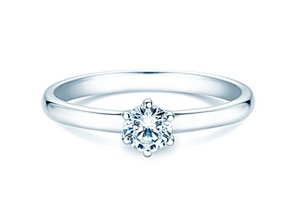 Anillo de compromiso Melody en platino