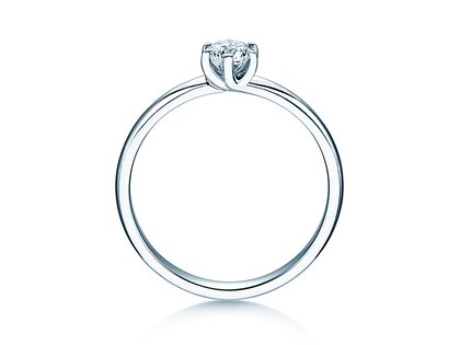 Anillo de compromiso Melody en platino