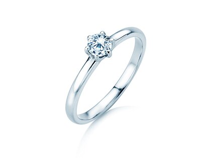Anillo de compromiso Melody en platino