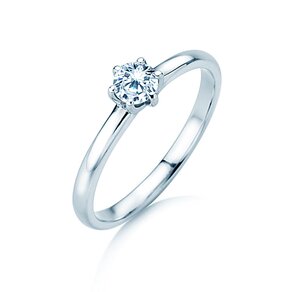 Anillo de compromiso Melody en platino