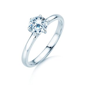 Anillo de compromiso Melody en 18K oro blanco con diamante 2,50ct G/VS