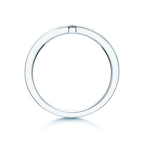 Anillo de compromiso Infinity en 14K oro blanco con diamante 0,03ct H/SI