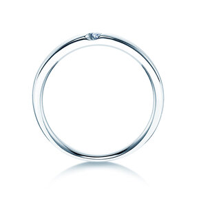 Anillo de compromiso Italic en plata 925/- con diamante 0,03ct G/IF